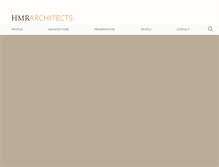 Tablet Screenshot of hmr-architects.com